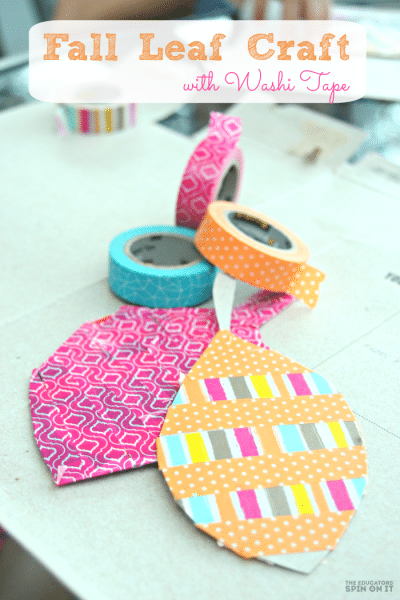 Fall Leaf Craft with Washi Tape