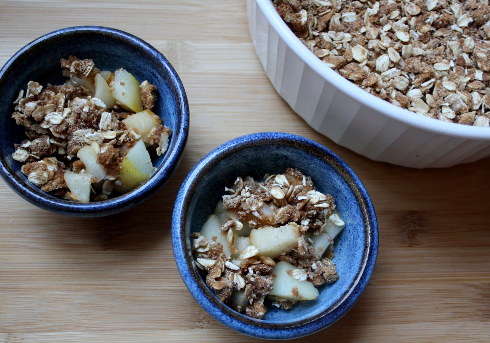 Gingerbread Pear Crumble AKA Gruffalo Crumble from The Gruffalo