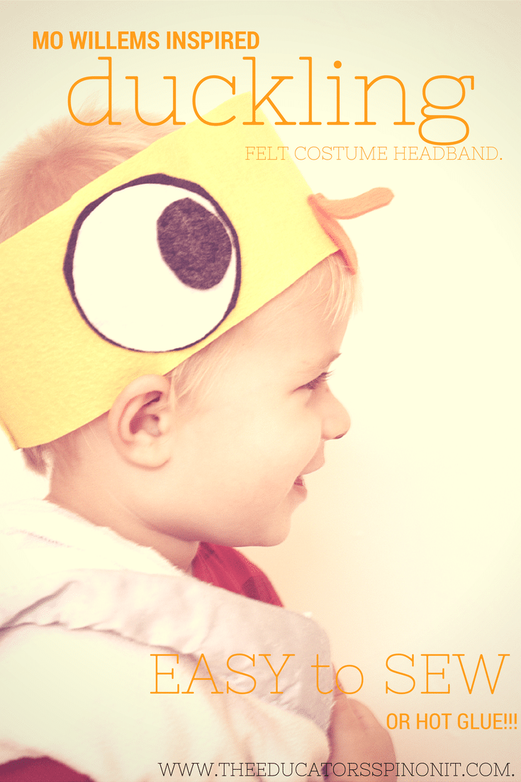 Easy to Sew Duckling Costume Headband for Pretend Play or Halloween
