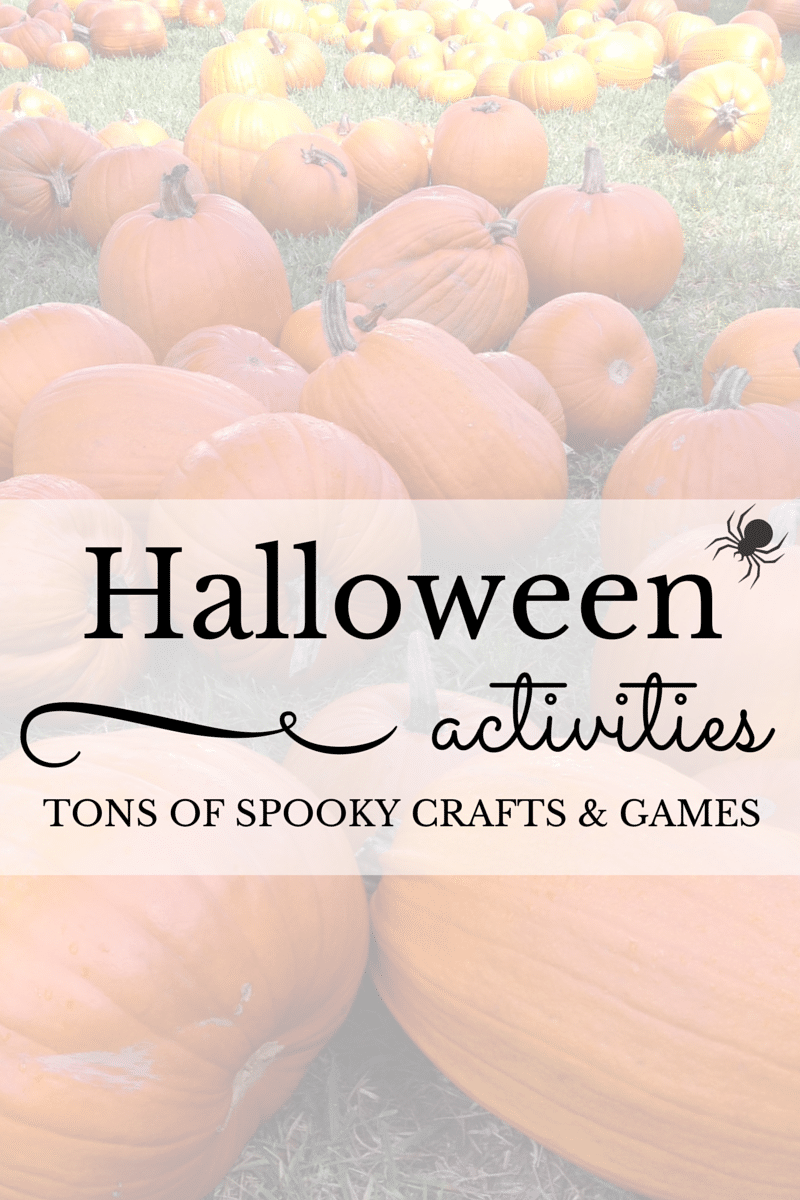 Halloween Activities for Kids featuring Spooky crafts and Games from The Educators' Spin On It 