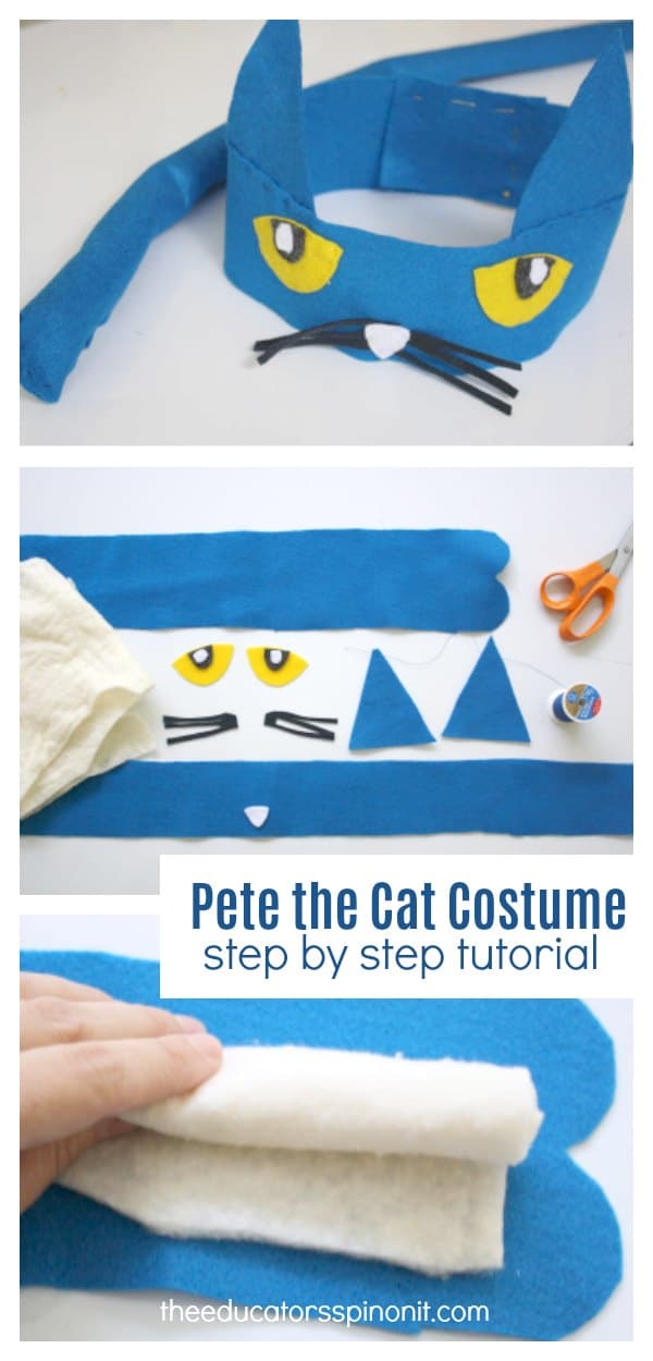 DIY Pete the Cat Costume Headband and Tail The Educators' Spin On It