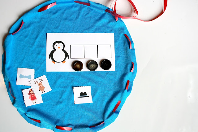 Christmas Activities for Kids: Phonemic Awareness Busy Bag