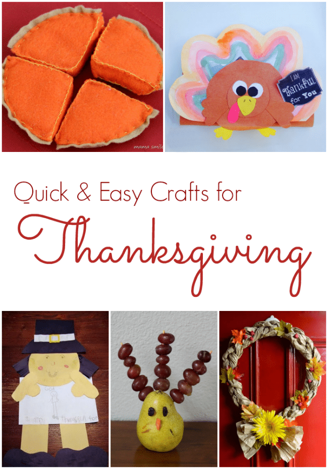Thanksgiving Crafts for Kids. Quick and Easy ways to celebrate Thanksgiving with kids 