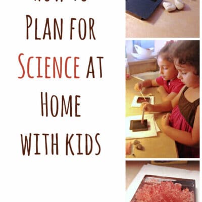 Planning for Science at Home with Crystals