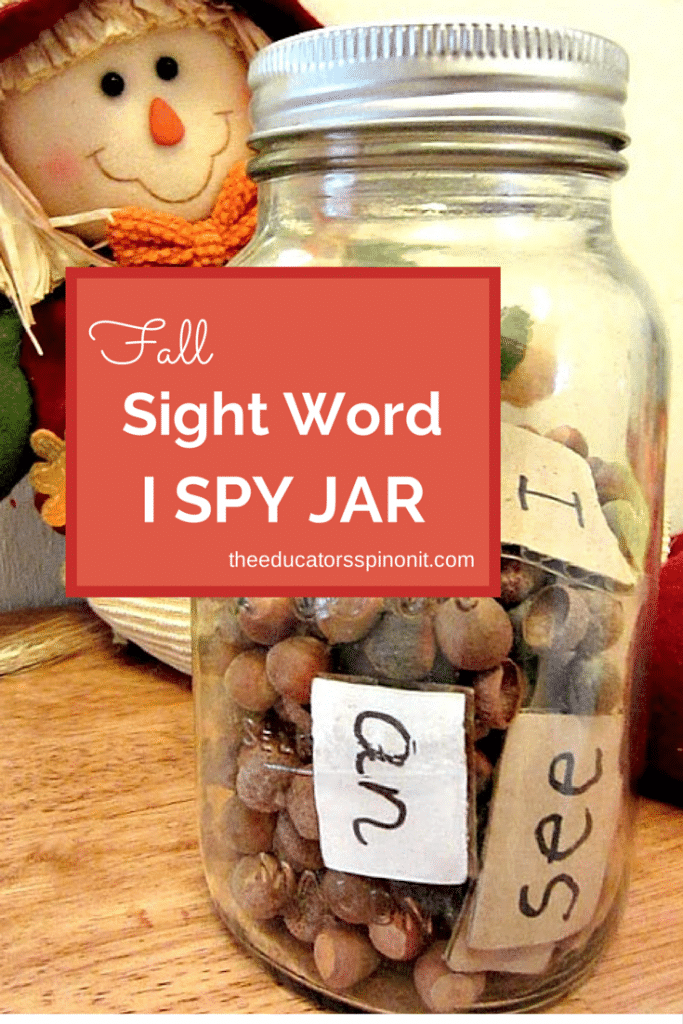 Acorn Fall Sight Word Game 