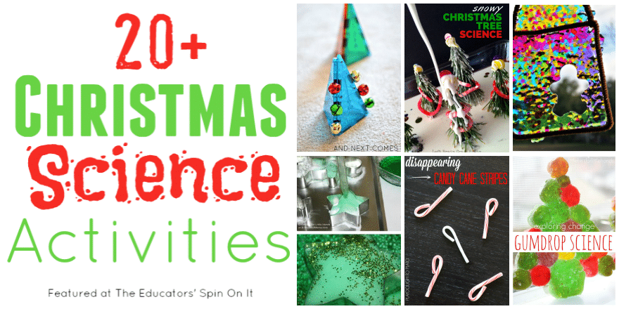 20+ Christmas Science Activities for Kids featured at The Educators' Spin On It