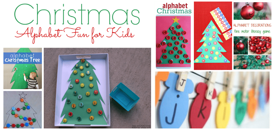 Christmas Themed Alphabet Activities for Kids 
