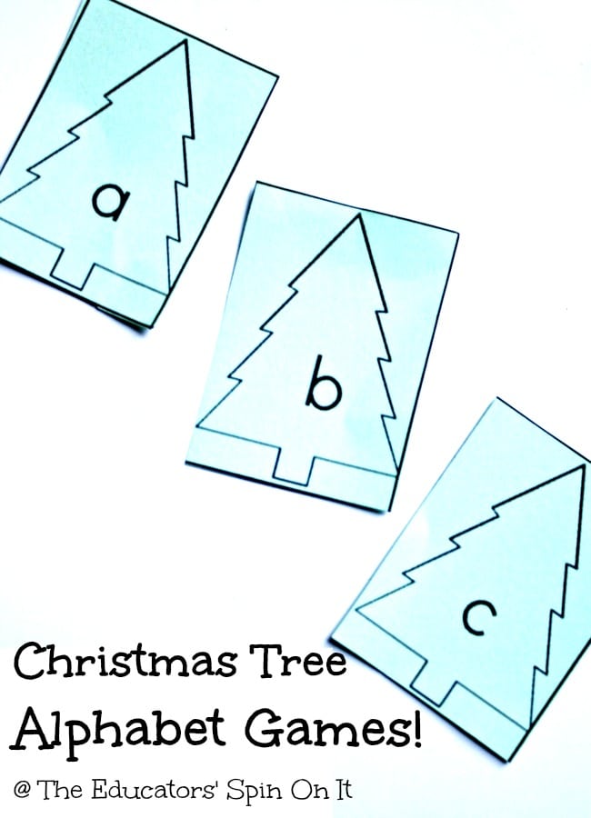 Christmas Tree Alphabet Game Printable 