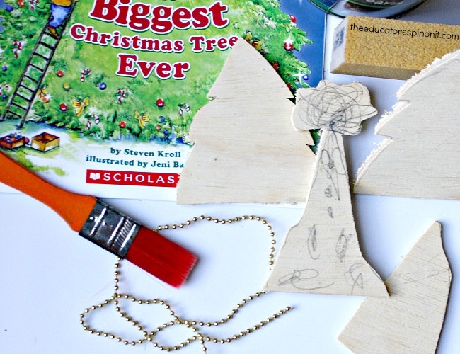 Chalkboard Christmas Tree Ornament