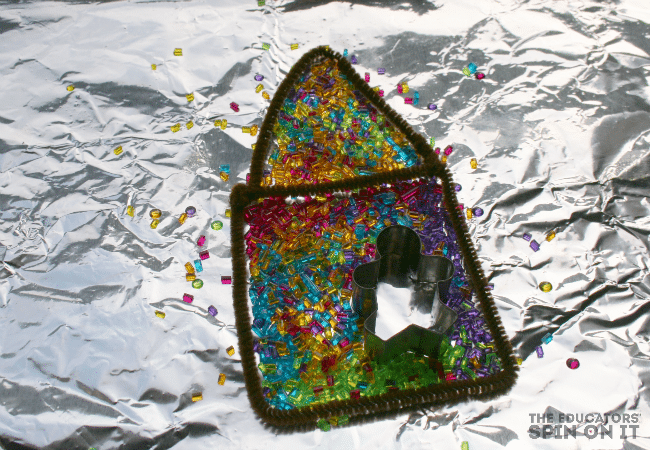 DIY Stained Glass Gingerbread Ornament for Christmas from The Educators' Spin On It 