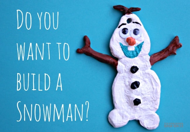 I want to make a snowman!!! This is a super easy Frozen Olaf salt dough ornament craft for kids of all ages to make. 