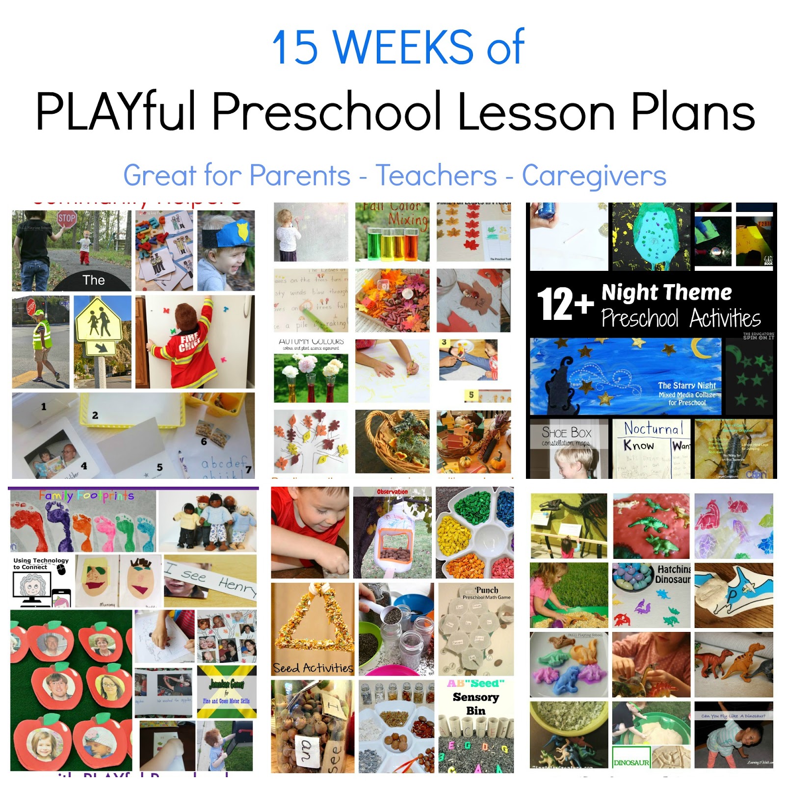 Preschool Thematic Lesson Plans for #PlayfulPreschool