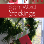 Sight Word Stockings for Christmas Activity for Kids