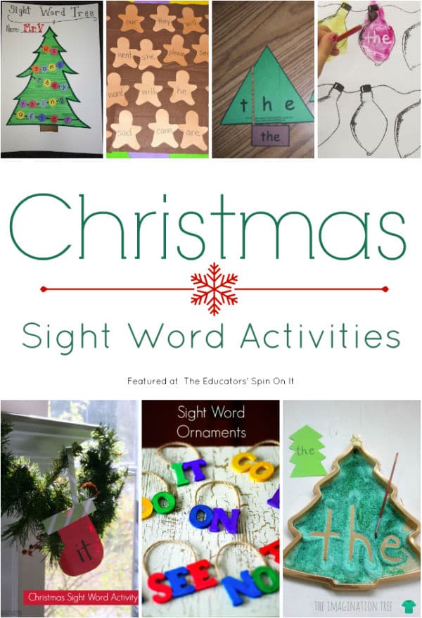 Christmas Sight Word Activities for Kids 