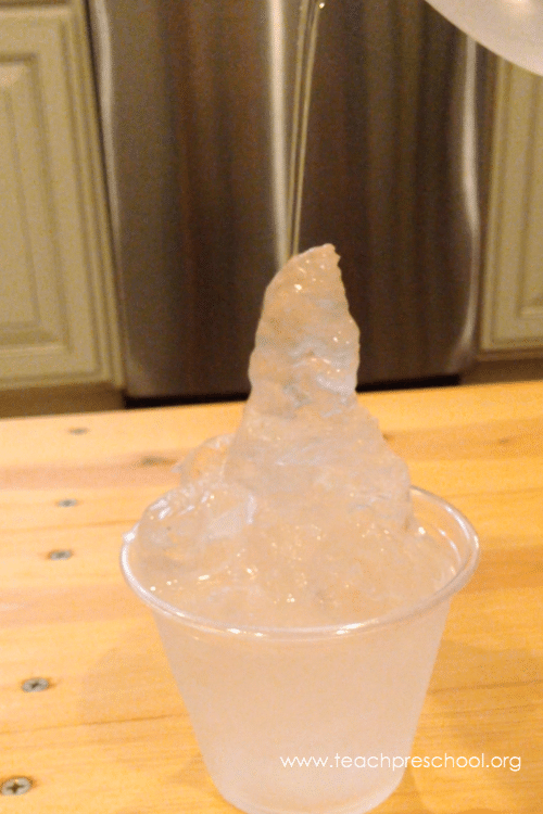 Make it Grow Ice Experiment for Kids 