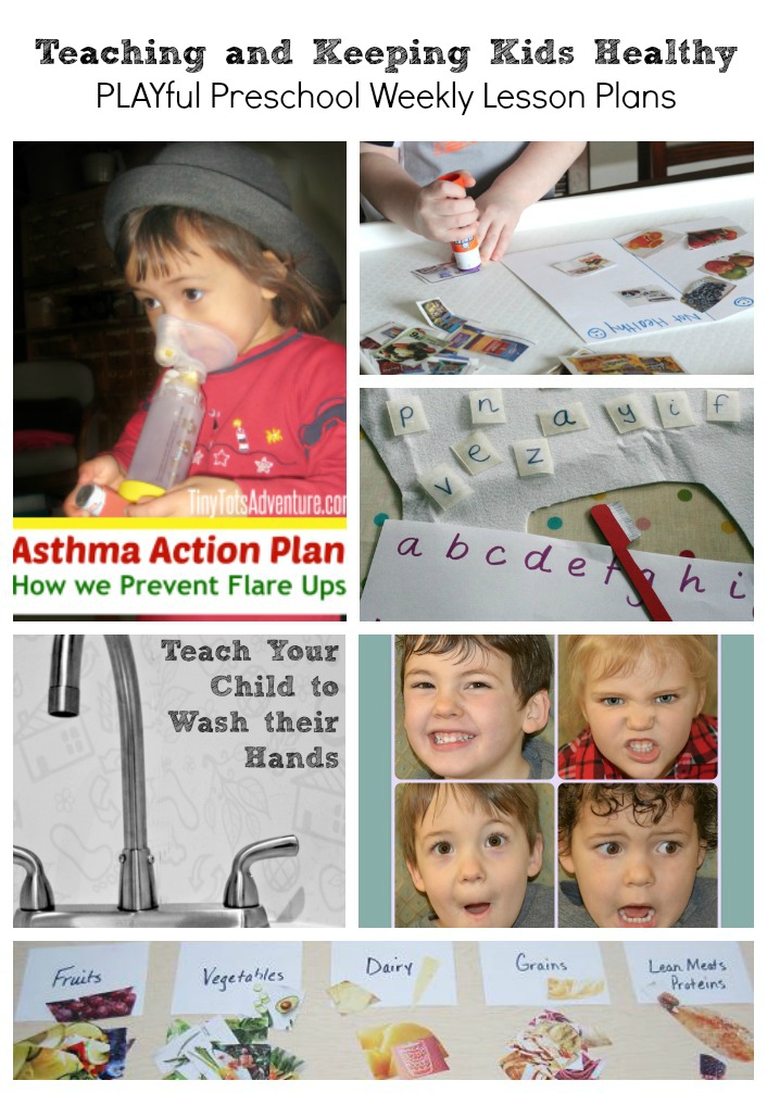 Teaching and Keeping Preschoolers Healthy with Lesson Plans for Asthma, Tooth Brushing, Hand washing, Healthy Eating, Learning about Emotions and More!