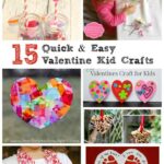 Easy Valentine Kids Crafts with heart crafts