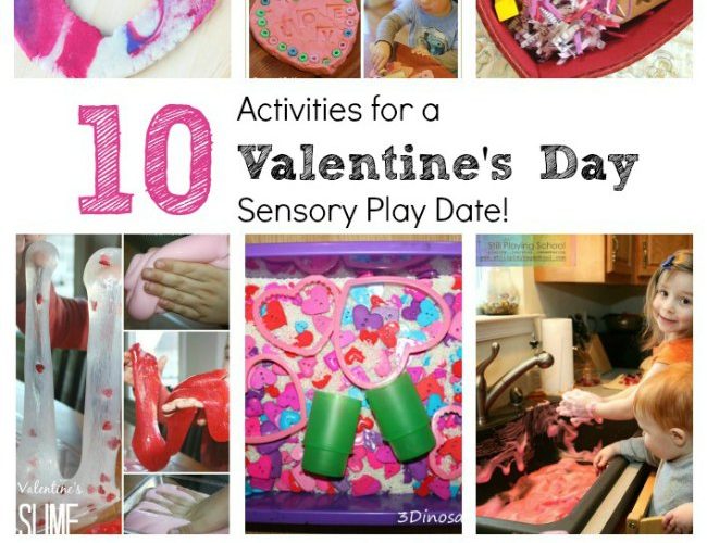 Valentine's Day Sensory Play Ideas for Kids