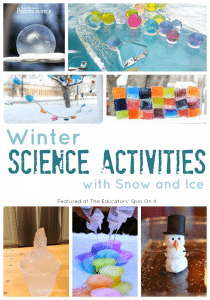 Winter Science Activities with Snow and Ice for Kids #eduspin 