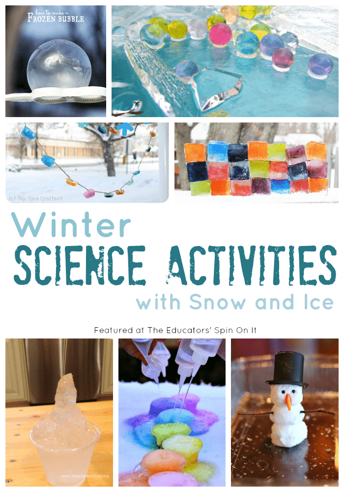 Winter Science Activities for Kids with Snow and Ice