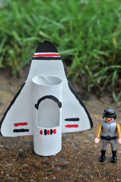 Toilet Paper Roll Spaceship
