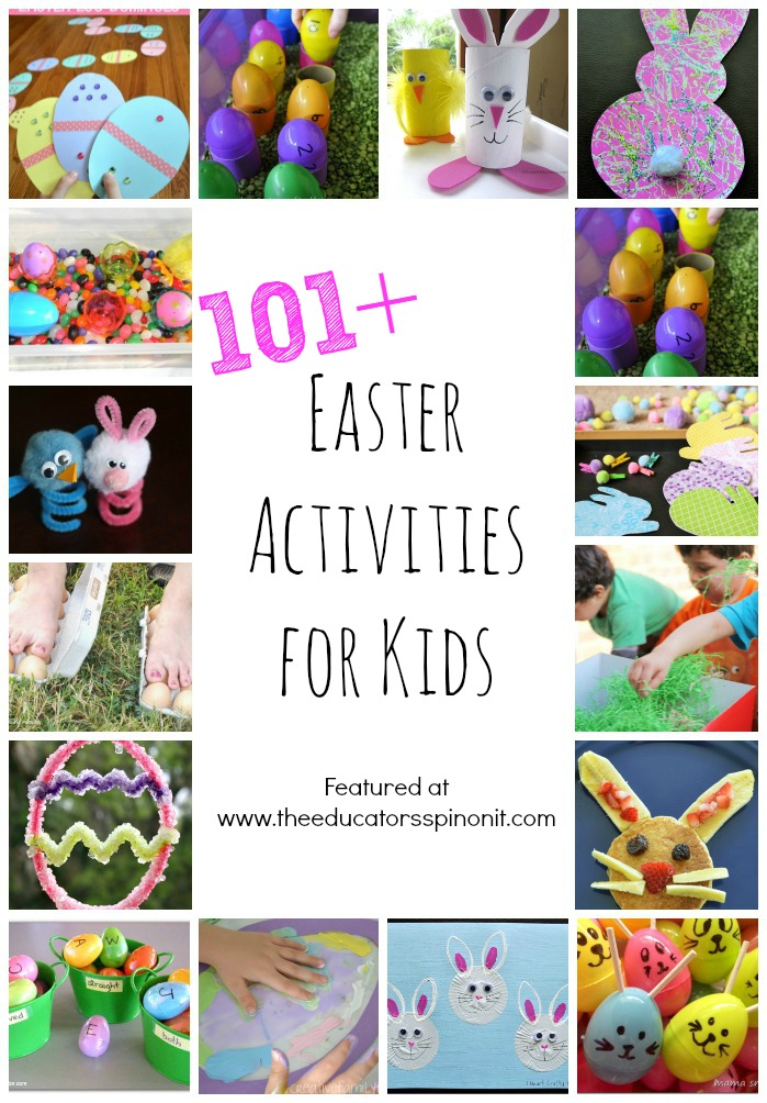 The absolute, must try 101+ Easter Activities for Kids! Easter crafts, Easter snacks, Easter learning activities, Easter science and more!