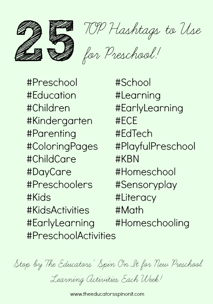 TOP Hashtags Use and Search for - The Educators' Spin On It