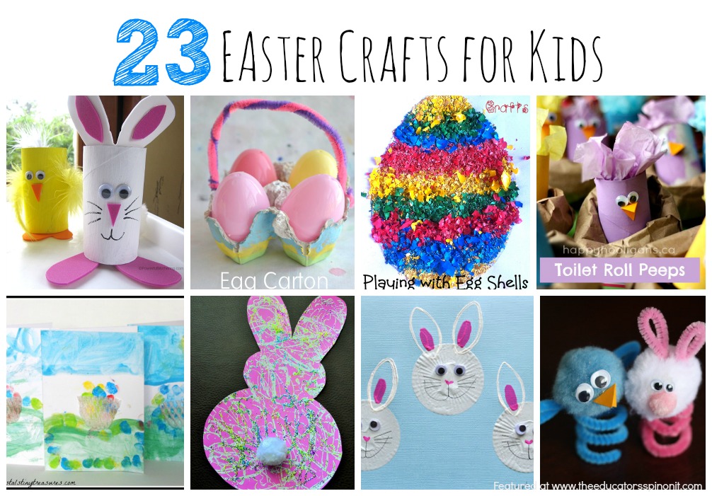 Bunny and Egg Themed Crafts for Kids 