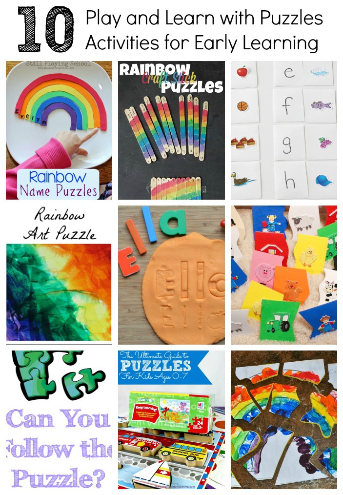 10 Fun and Easy ways to use puzzles to teach math, literacy, science, and fine motor!