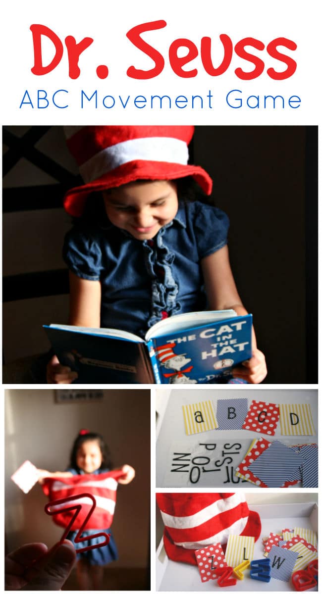 How to create a letter game inspired by the book The Cat in the Hat by Dr. Seuss