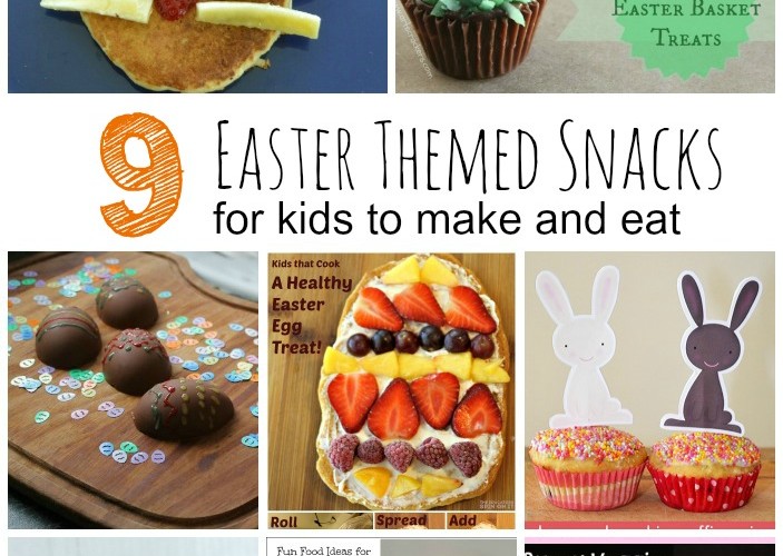 Bunny and Egg Shaped Easter Themed Snacks for Kids