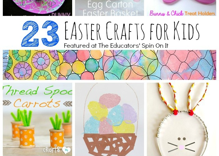 Egg and Bunny themed crafts for kids to make