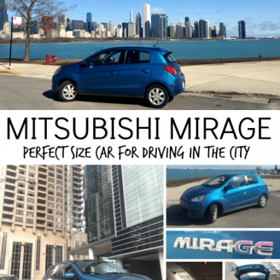 Driving a Mitsubishi Mirage in the Big City