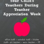 Celebrating all your child's teachers and staff members during teacher appreciation week