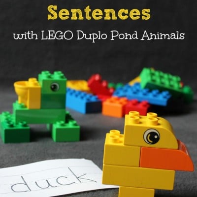 Learn to Read Simple Sentences with LEGO Pond Animals
