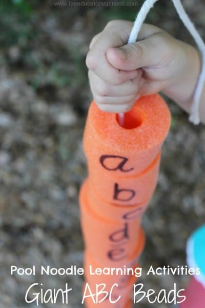 Giant ABC Pool Noodle Beads