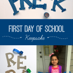 DIY First Day of School Sign with Cardboard and Washi Tape