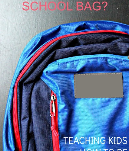 Teaching Children How to be Responsible for their Own Backpack