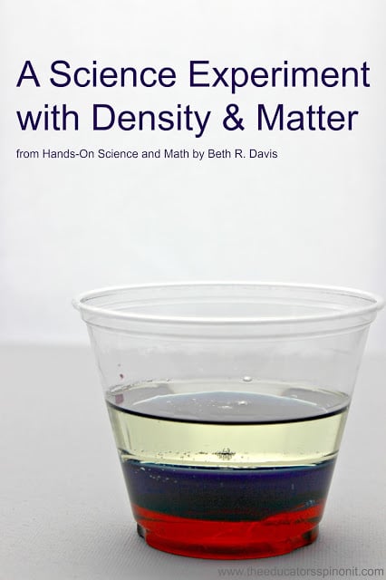 A science experiment with Density and Matter for Kids