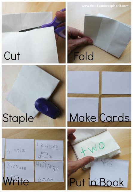 Paper Bag Number Book, An Early Writing Activity