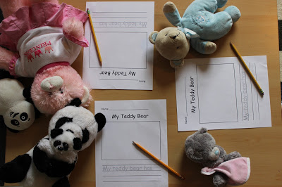 Teddy Bear Writing Activity for Kids