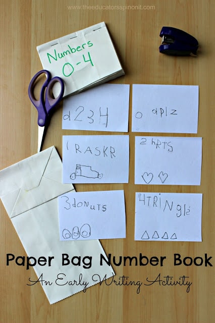 Sarah - we need to make this Paper Bag Number Book with our preschool class, it would be the perfect writing activity for our number unit