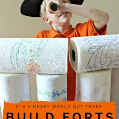 Building Forts with Sparkle® Paper Towels