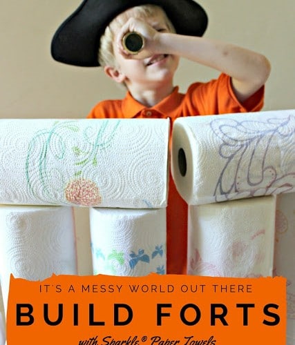 Building Forts with Paper Towels