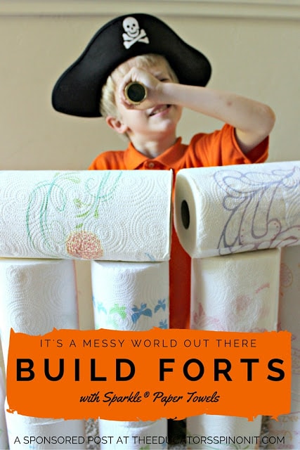 Paper Towel Art for Kids - Mess for Less