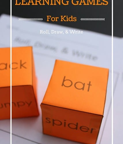 Fall Learning Games for Kids: Roll, Draw, and Write