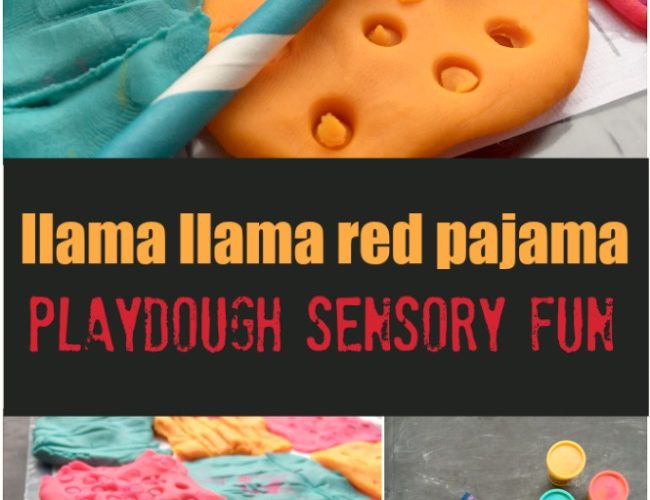 Llama Llama Red Pajama Playdough Sensory Fun