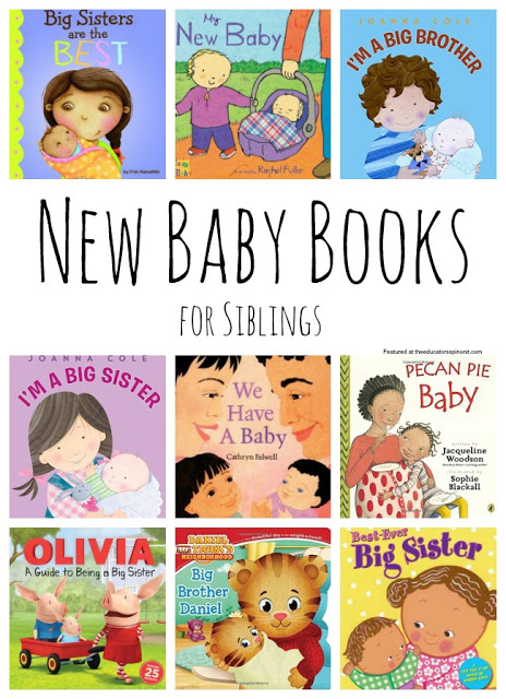 Best New Baby Books for Siblings: A great collection of new baby books for big brothers and big sisters.