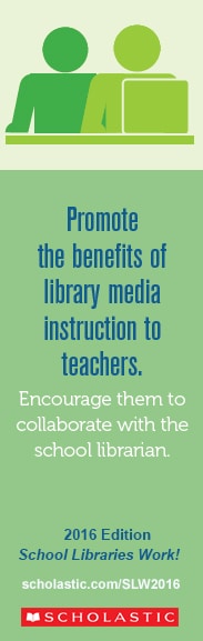 Promote the benefits of library media instruction to teachers: Encourage them to collaborate with the school librarian.