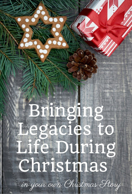 Bringing Legacies to Life During Christmas in your Own Christmas Story. Celebrating your loved ones through the traditions they share with us. Take time this holiday season to write them down together. 